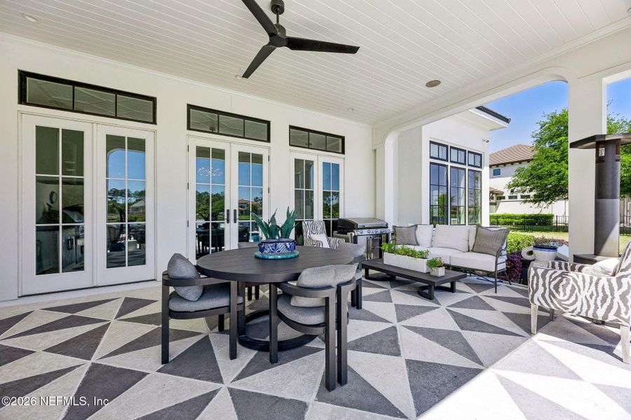 Exterior details and patio area of a home in , Jacksonville (Image 28).