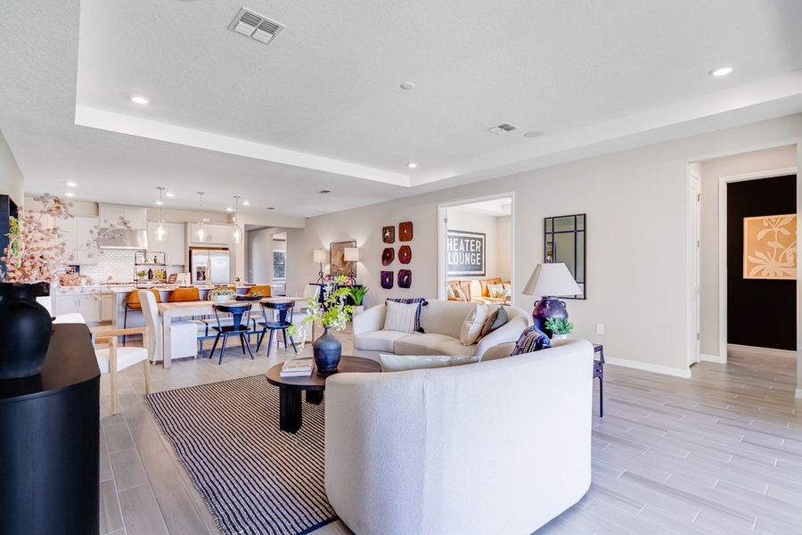 Representative furnished interior of a home built from the Saint Croix by Taylor Morrison in The Waters at Center Lake Ranch, St. Cloud (Image 3). Representative furnished interior of a home built from the Saint Croix by Taylor Morrison in The Waters at Center Lake Ranch, St. Cloud (Image 3).