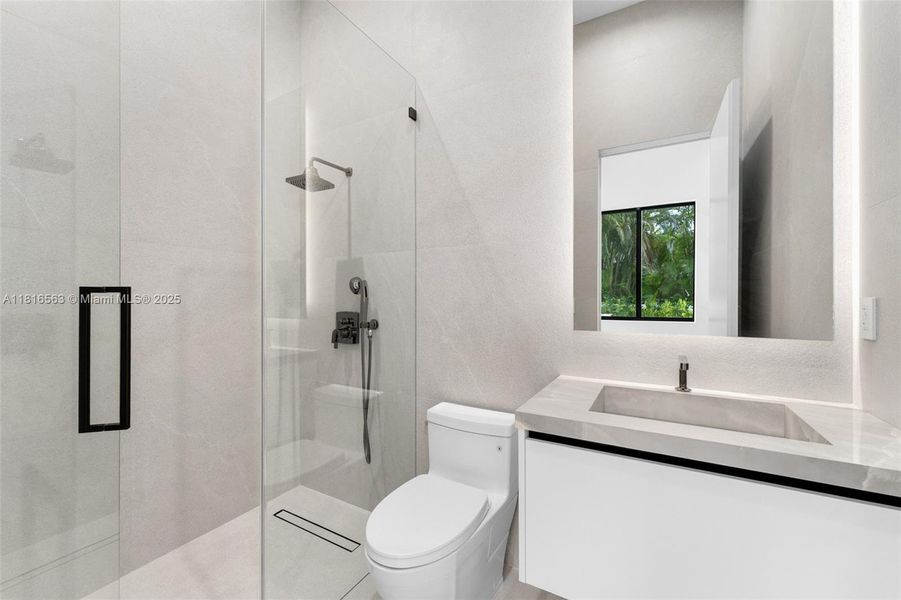 Furnished interior view inside a new home in , Miami (Image 42).