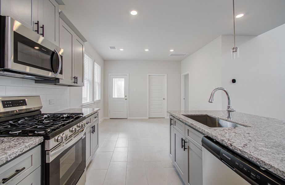Furnished interior view inside a new home in Aldine Pines, Houston (Image 9).