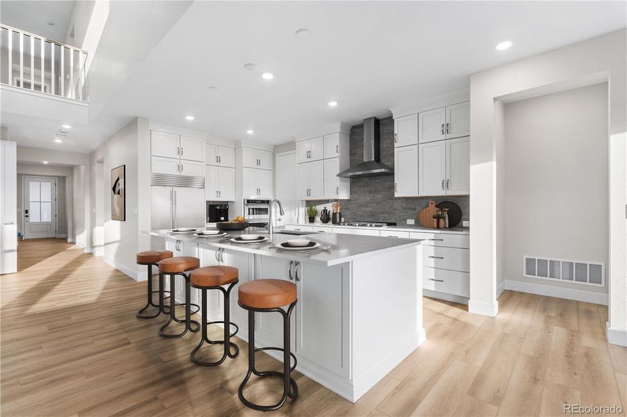 Furnished interior view inside a new home in Stargaze at Solstice, Littleton (Image 28).