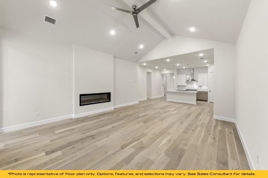Representative unfurnished interior of a home built from the The Catalina by Stonefield Homes in The Highlands, Rockwall (Image 108).