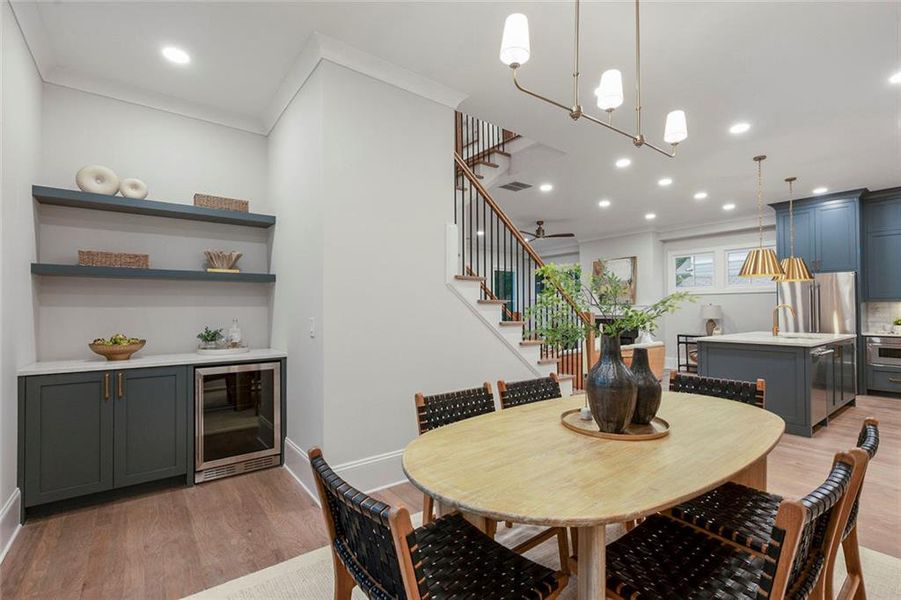 Furnished interior view inside a new home in , Atlanta (Image 17).
