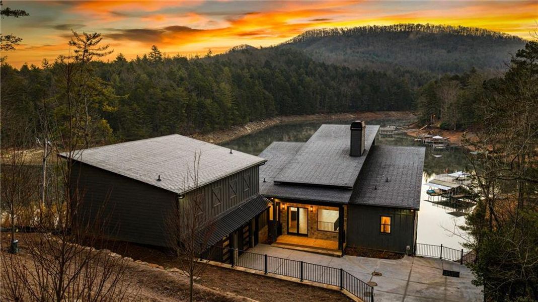 Exterior details and patio area of a home in , Blue Ridge (Image 30).