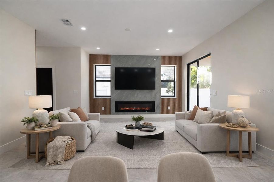 Furnished interior view inside a new home in , Tampa (Image 10).