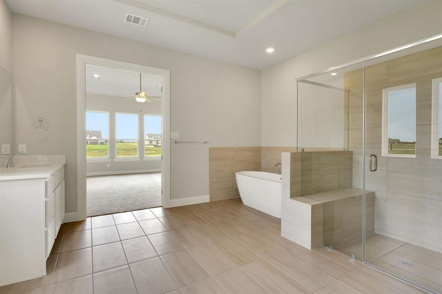 Furnished interior view inside a new home in Highland Crossing, Celina (Image 9).