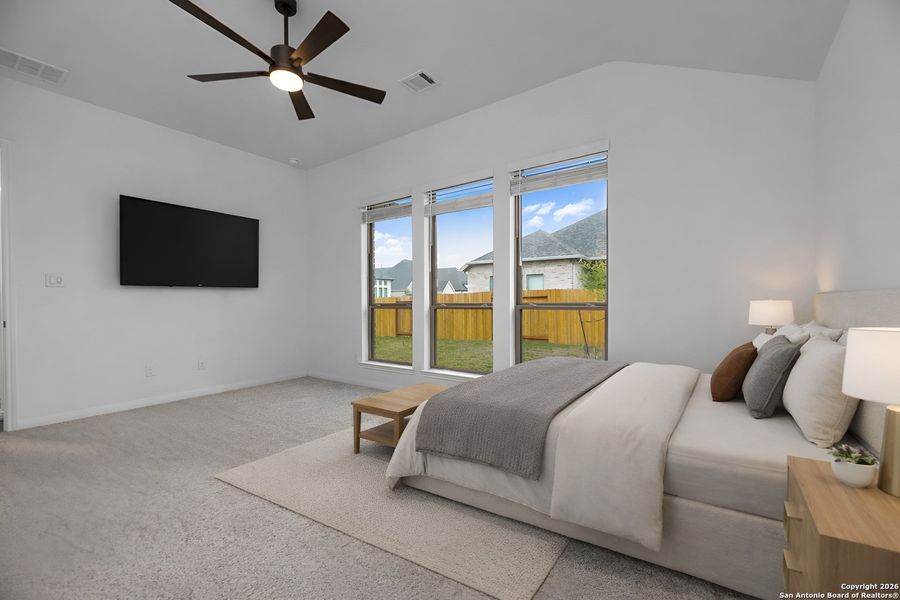 Furnished interior view inside a new home in Meadows of Mill Creek, Seguin (Image 17).