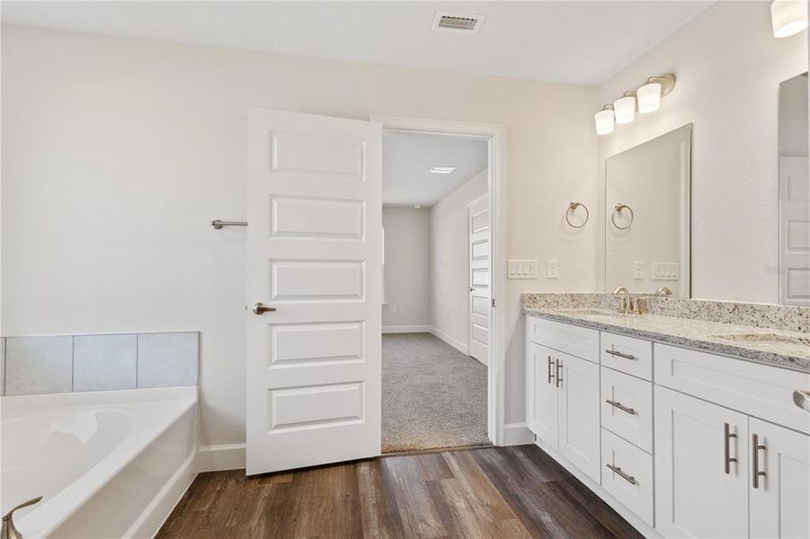 Furnished interior view inside a new home in The Preserve at Laurel Lake, Lake City (Image 4). Furnished interior view inside a new home in The Preserve at Laurel Lake, Lake City (Image 4).