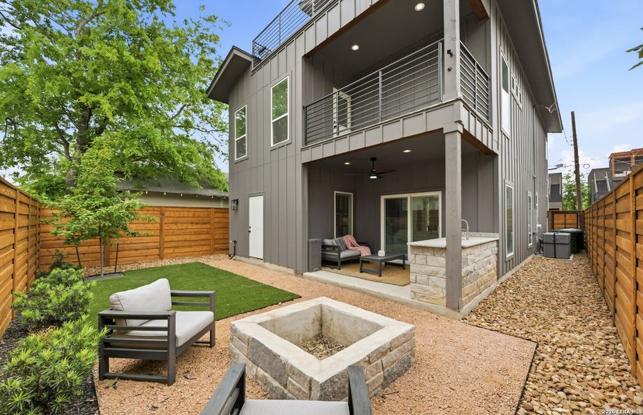 Exterior details and patio area of a home in , San Antonio (Image 26).