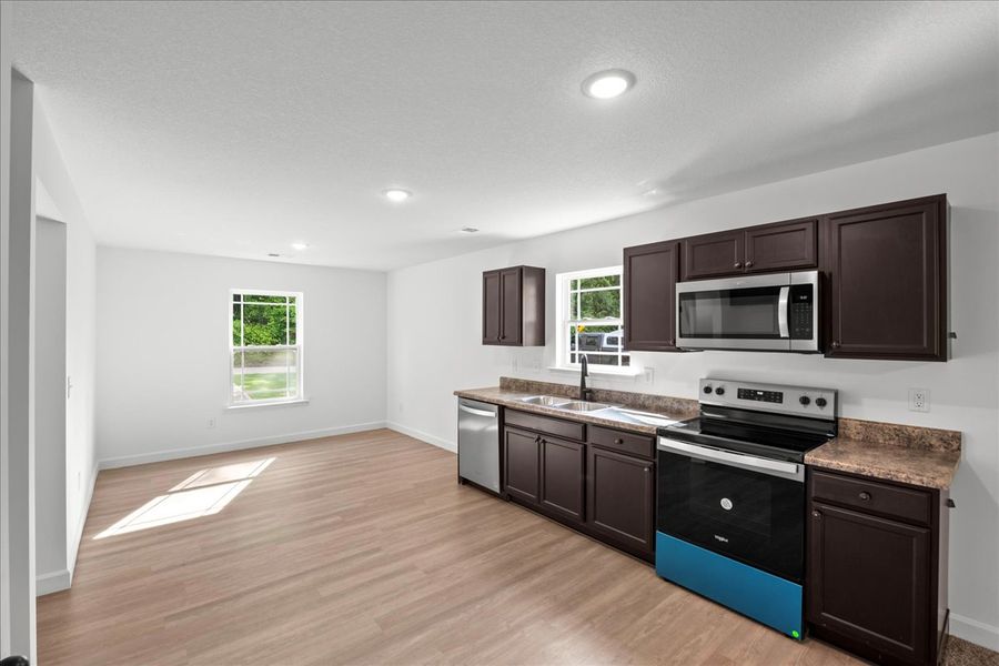 Representative furnished interior of a home built from the Riley by Enchanted Homes in Gentry Place, Spartanburg (Image 3).