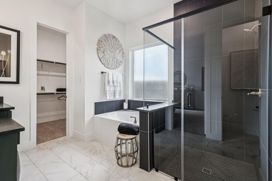 Furnished interior view inside a new home in Wood Leaf Reserve, Tomball (Image 12).