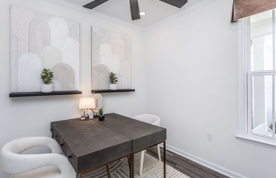 Representative furnished interior of a home built from the Compass by Del Webb in Del Webb at Chatham Park, Pittsboro (Image 13).