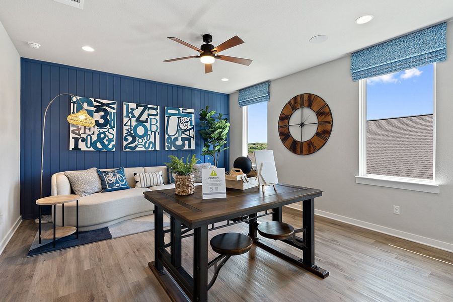 Furnished interior view inside a new home in Flora, Hutto (Image 26). Furnished interior view inside a new home in Flora, Hutto (Image 26).