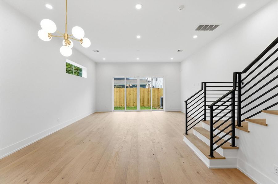 Sliding glass doors offer abundant natural light in the living area.