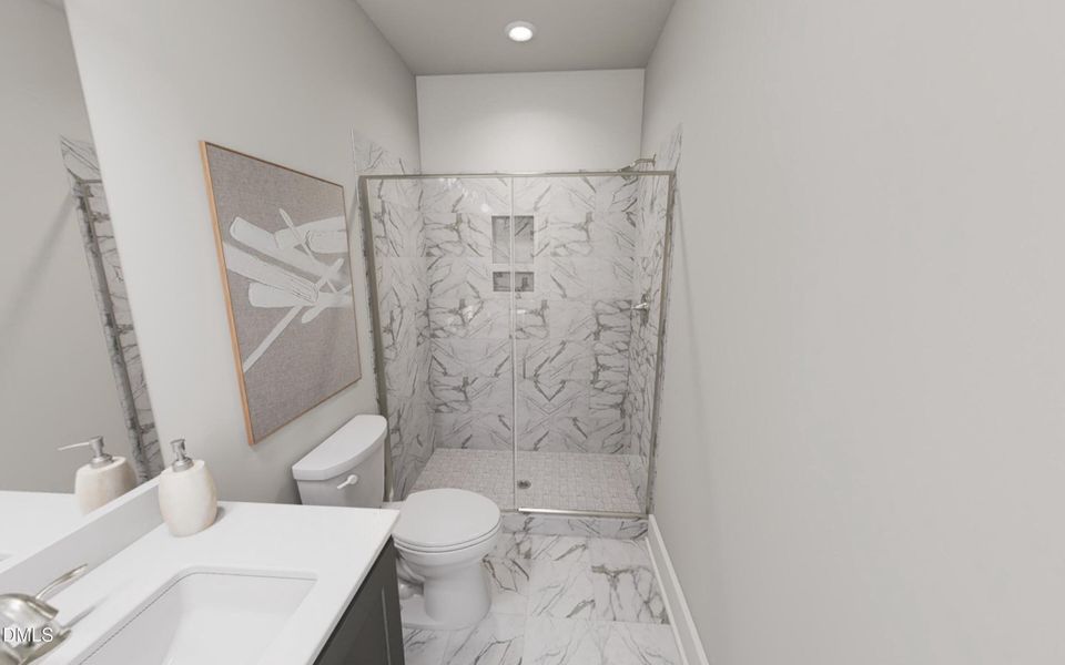 Walk in Shower - Yin & Yang interior Walk in Shower - Yin & Yang interior