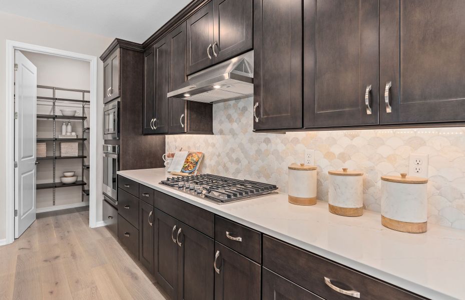 Representative interior finishes for a home built from the Prestige by Del Webb in Del Webb Lakehaven, Clermont (Image 13). Representative interior finishes for a home built from the Prestige by Del Webb in Del Webb Lakehaven, Clermont (Image 13).