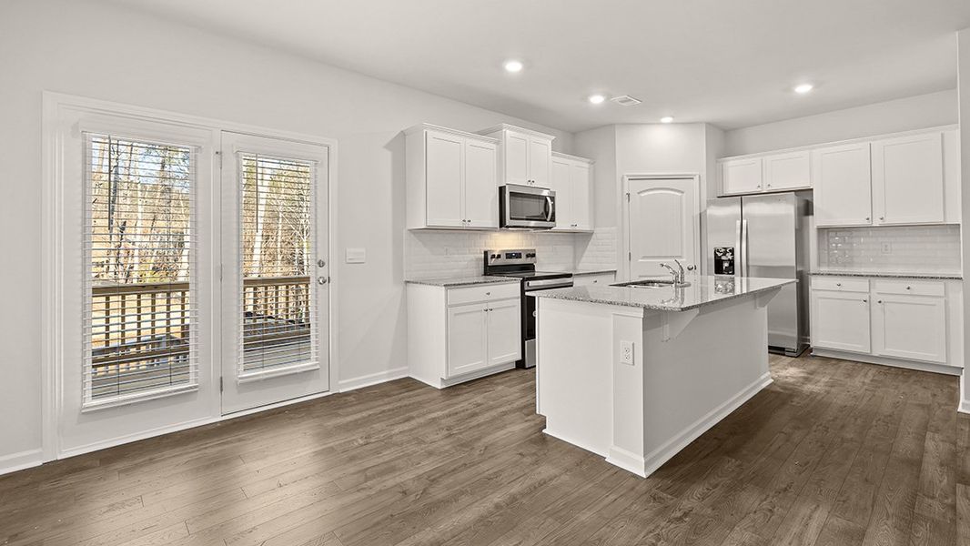 Furnished interior view inside a new home in Mountain Park, Dahlonega (Image 3).