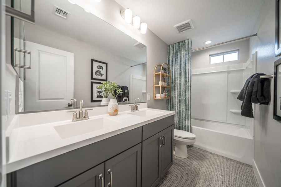 Furnished interior view inside a new home in Hawes Crossing, Mesa (Image 17).