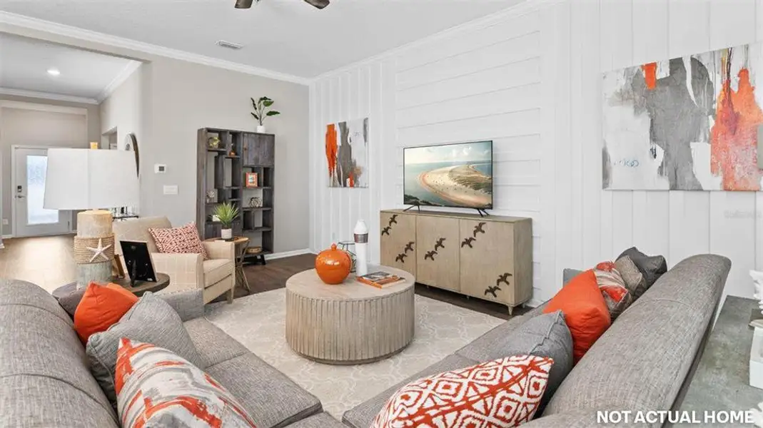 Furnished interior view inside a new home in Sawmill Branch, Palm Coast (Image 14).
