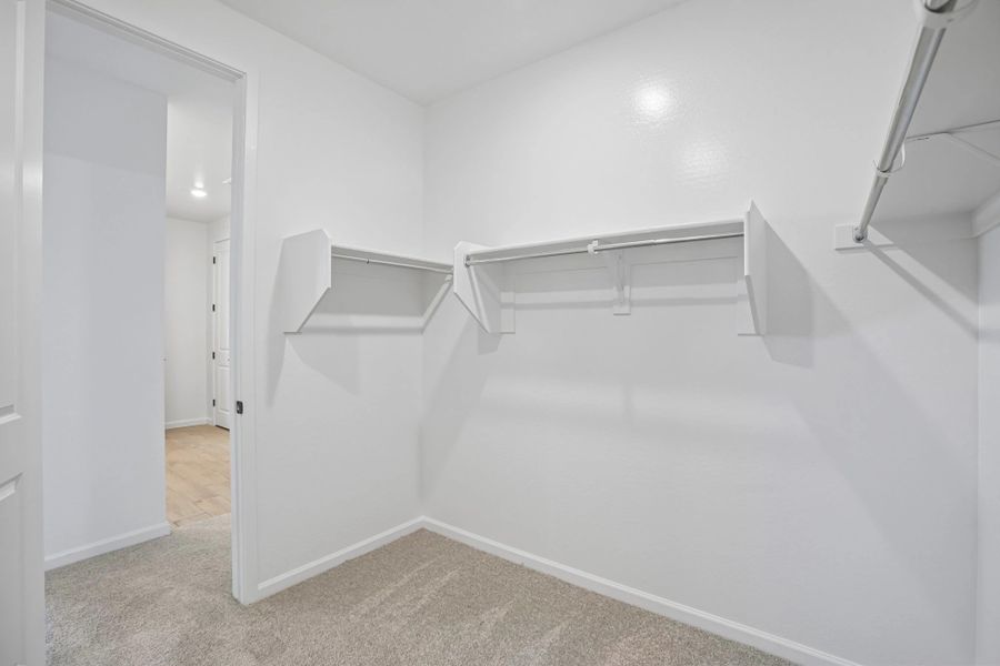 Primary walk in closet