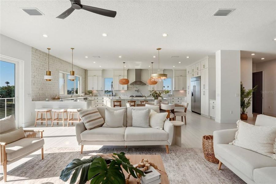 Furnished interior view inside a new home in , Madeira Beach (Image 41).