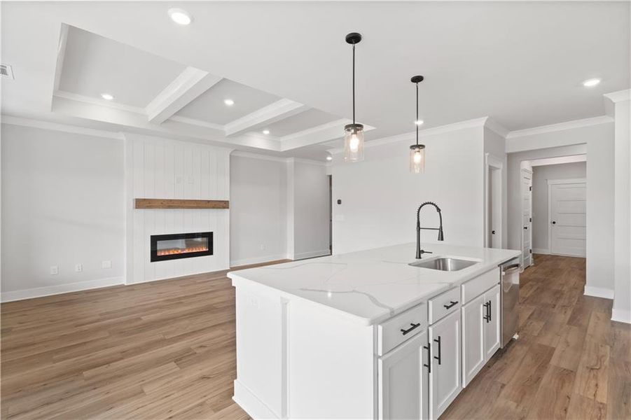 Furnished interior view inside a new home in Rosewood Lake Preserve, Hoschton (Image 8).