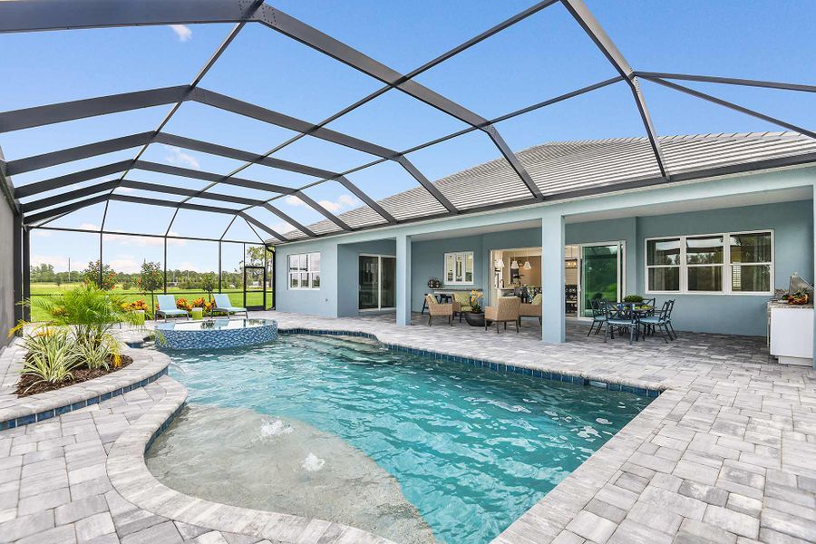 Exterior details and patio area of a home in Grand Palm, Venice (Image 24).