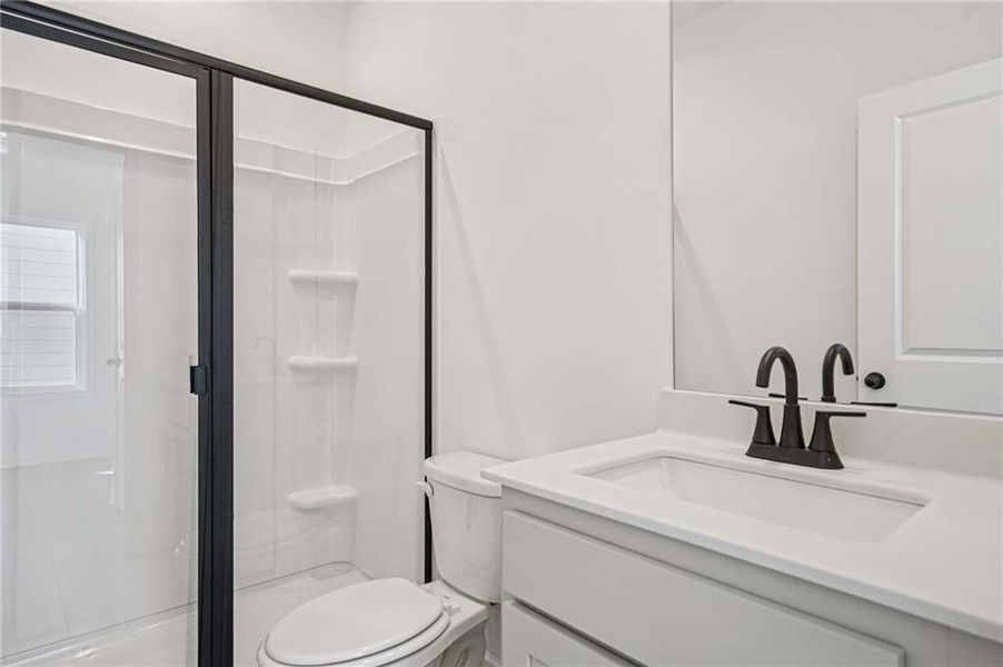 Furnished interior view inside a new home in Eastlyn Crossing - Single Family, Flowery Branch (Image 13). Furnished interior view inside a new home in Eastlyn Crossing - Single Family, Flowery Branch (Image 13).