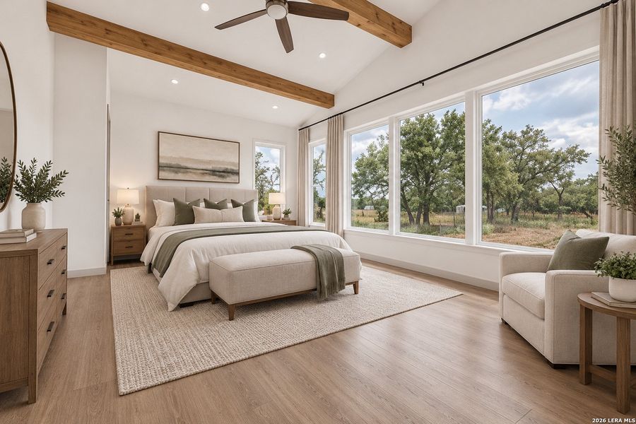 Furnished interior view inside a new home in , Von Ormy (Image 10).
