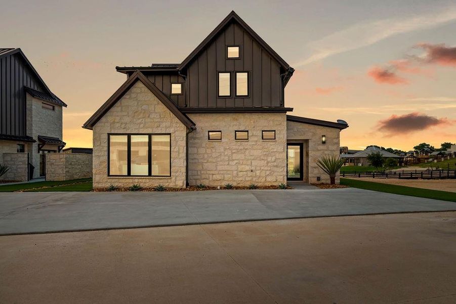 Front exterior of a new home in , Iredell, TX, highlighting curb appeal (Image 23).