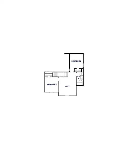 2D floor plan layout of this home in Maple Woods, Hockley, TX (Image 3).