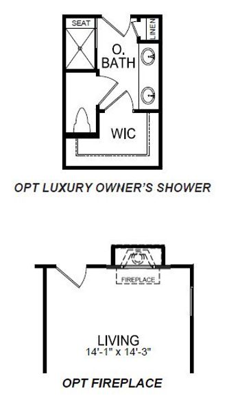 2D floor plan layout for the SIERRA by D.R. Horton in Adams Glen, Greenville, SC (Image 5). 2D floor plan layout for the SIERRA by D.R. Horton in Adams Glen, Greenville, SC (Image 5).