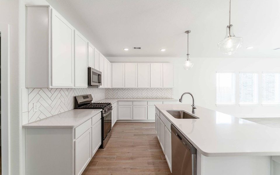 Furnished interior view inside a new home in River Ranch Meadows, Dayton (Image 7).
