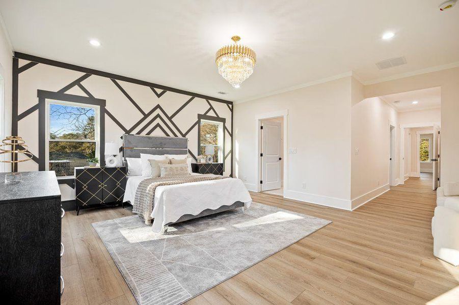 Furnished interior view inside a new home in , Decatur (Image 40).