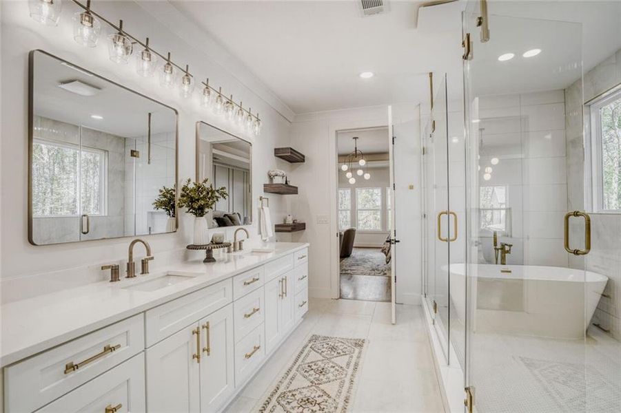 Furnished interior view inside a new home in , Grayson (Image 8).