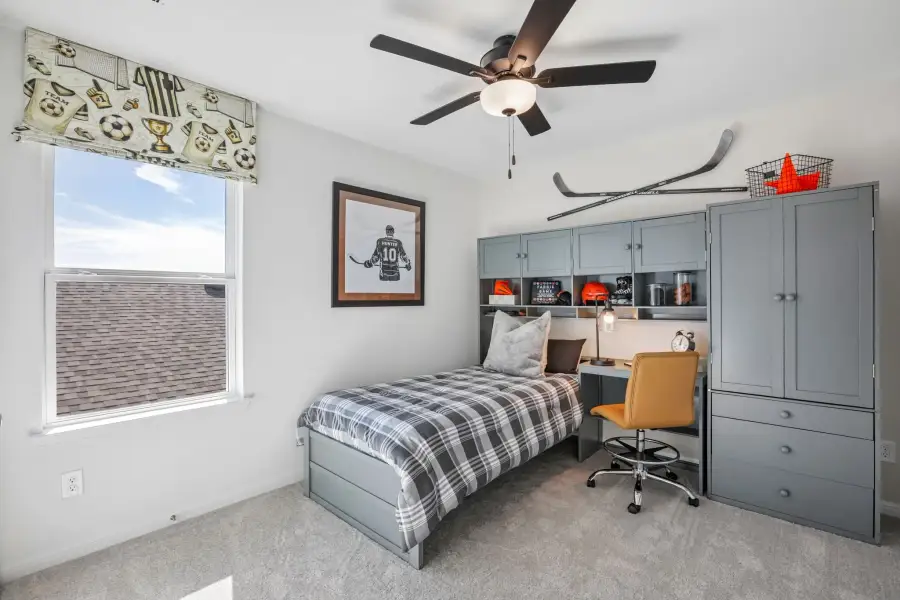 Representative furnished interior of a home built from the Sparrow by Taylor Morrison in Longview, Del Valle (Image 35).