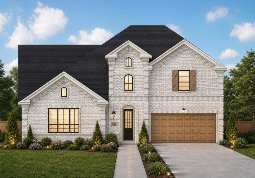 Representative exterior photo of a completed home built from the Grand Silverwood by Grand Homes in Monterra, Fate, TX (Image 22).