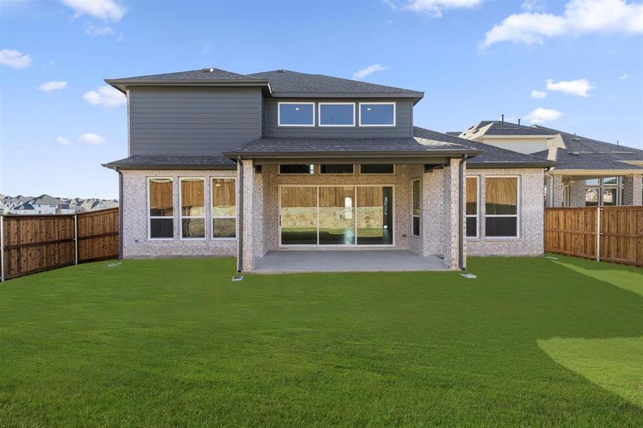 Exterior details and patio area of a home in Wellspring Estates, Celina (Image 2). Exterior details and patio area of a home in Wellspring Estates, Celina (Image 2).