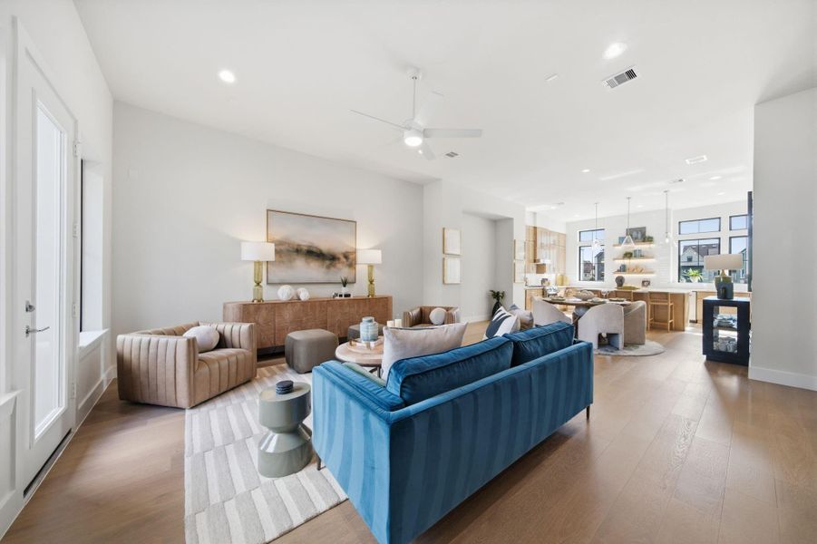 Furnished interior view inside a new home in Spring Valley Creek, Houston (Image 38).