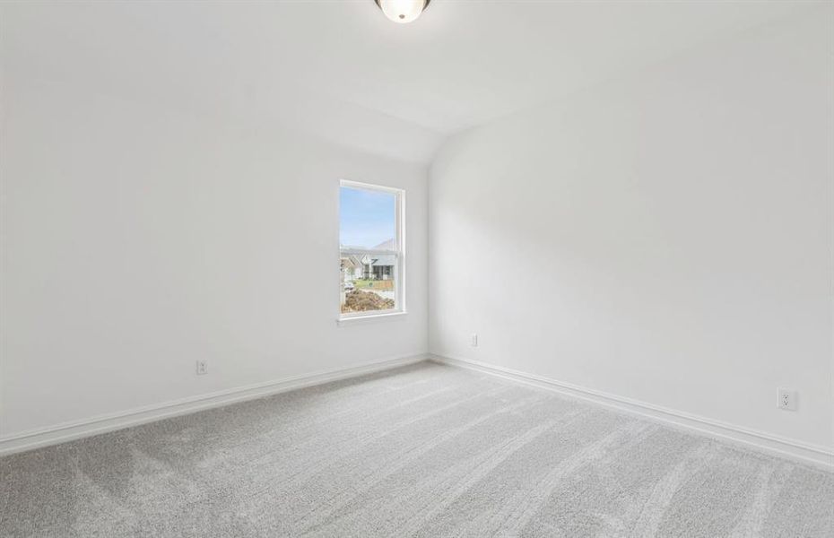 Roomy secondary bedroom with extensive closet storage *Model representation Roomy secondary bedroom with extensive closet storage *Model representation