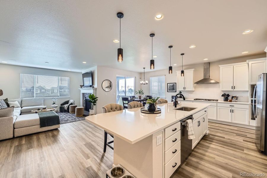 Furnished interior view inside a new home in Haskins Station, Arvada (Image 15).