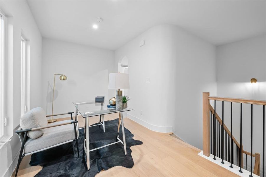 Furnished interior view inside a new home in , Dallas (Image 5).