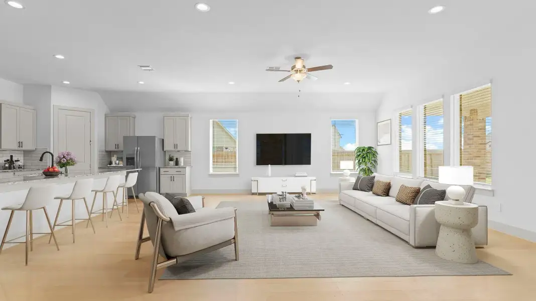 Representative furnished interior of a home built from the Cardinale by D.R. Horton in Alexander 65' Homesites, Pearland (Image 13).
