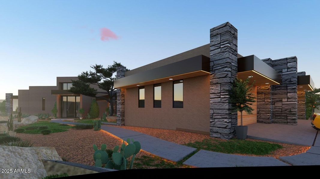 Rising Sun Exterior Rendering Entry:Gara Rising Sun Exterior Rendering Entry:Gara
