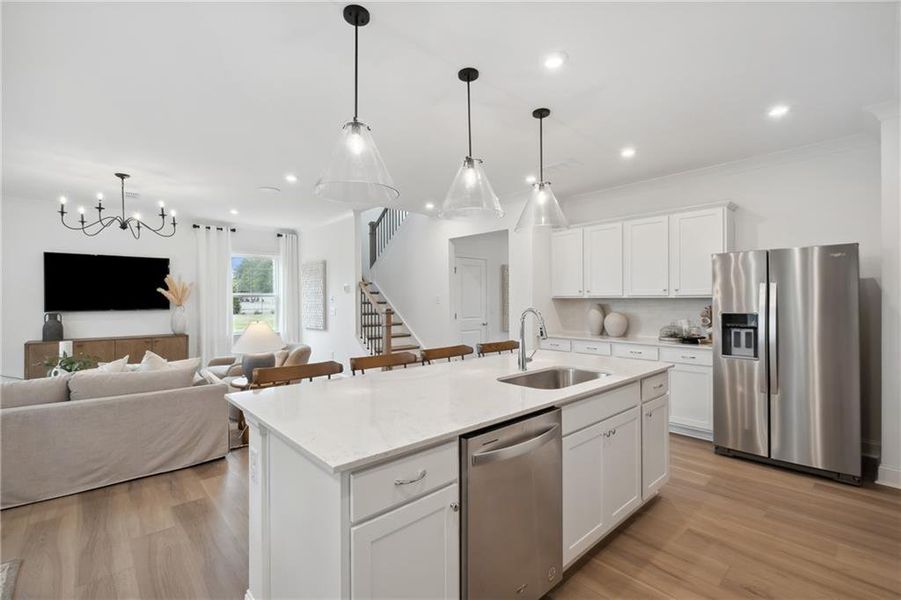 Furnished interior view inside a new home in Hamilton Place, Cartersville (Image 4).