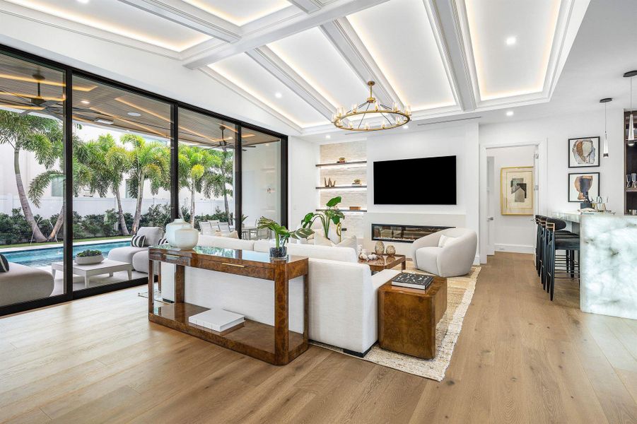 Furnished interior view inside a new home in , Boca Raton (Image 10).