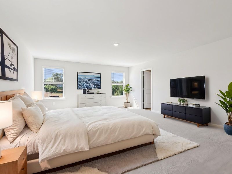 Furnished interior view inside a new home in Moss Farms, Lula (Image 9).