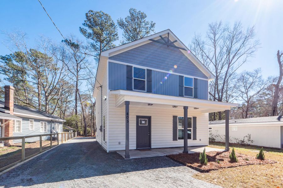 Front exterior of a new home in , Summerville, SC, highlighting curb appeal (Image 2). Front exterior of a new home in , Summerville, SC, highlighting curb appeal (Image 2).