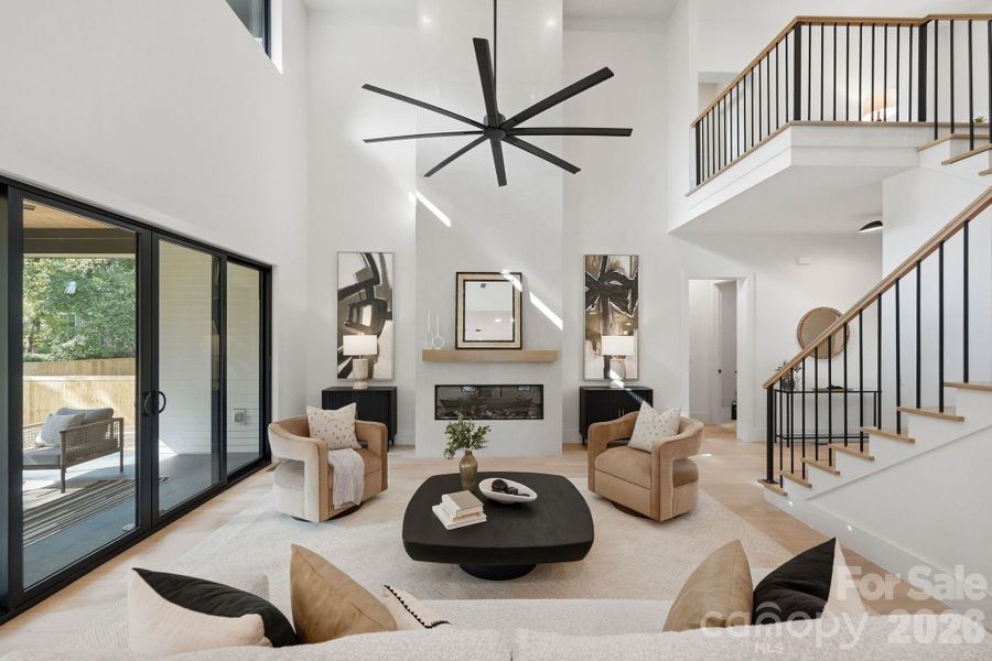 Furnished interior view inside a new home in , Charlotte (Image 36).