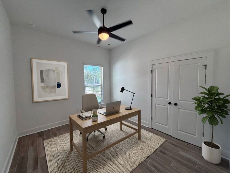 Furnished interior view inside a new home in Bird Song at Hammock Bay, Freeport (Image 8).